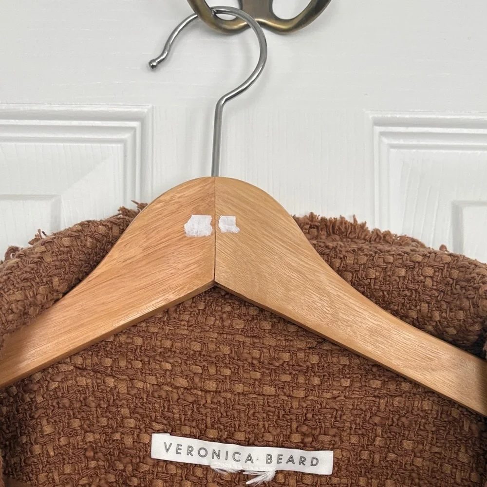 Veronica Beard Tan Double-Breasted Blazer - Picture 6 of 10